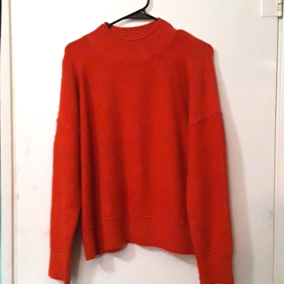 Universal Thread Mock Turtleneck Orange Sweater - Picture 1 of 7
